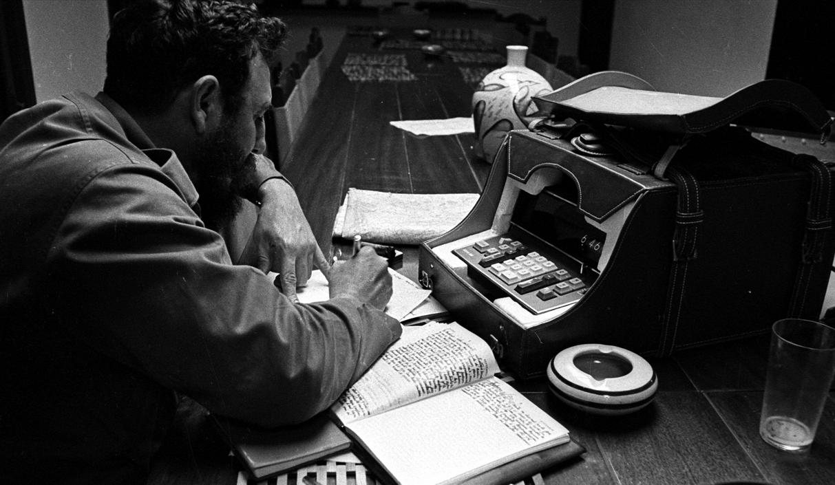 Durante un descanso de un amplio recorrido por el oriente del país,1970. Aotor Liborio Noval