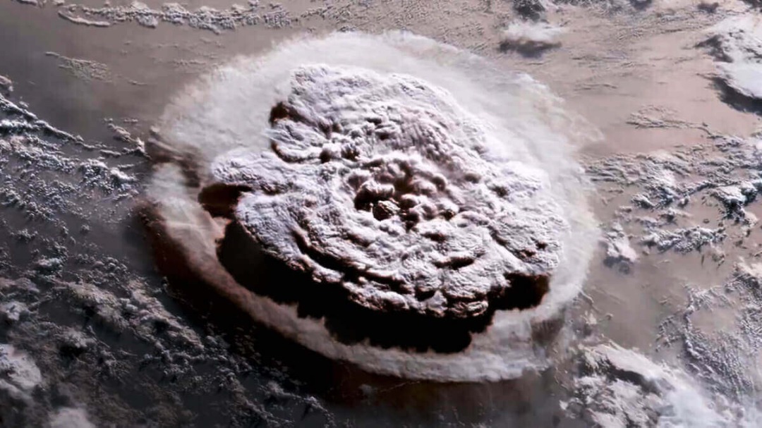 Explosión volcan submarino