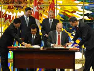 China y Cuba firman 29 convenios de cooperación