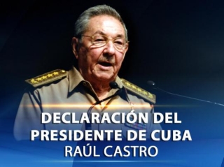 Declaración de Raúl Castro en el primer aniversario del 17D